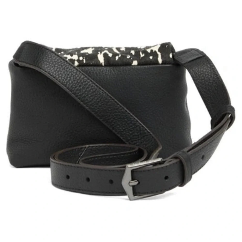AIMEE Kestenberg Novelty Preston Leather Mini Crossbody Bag, Static Haircalf NWT - Picture 3 of 15